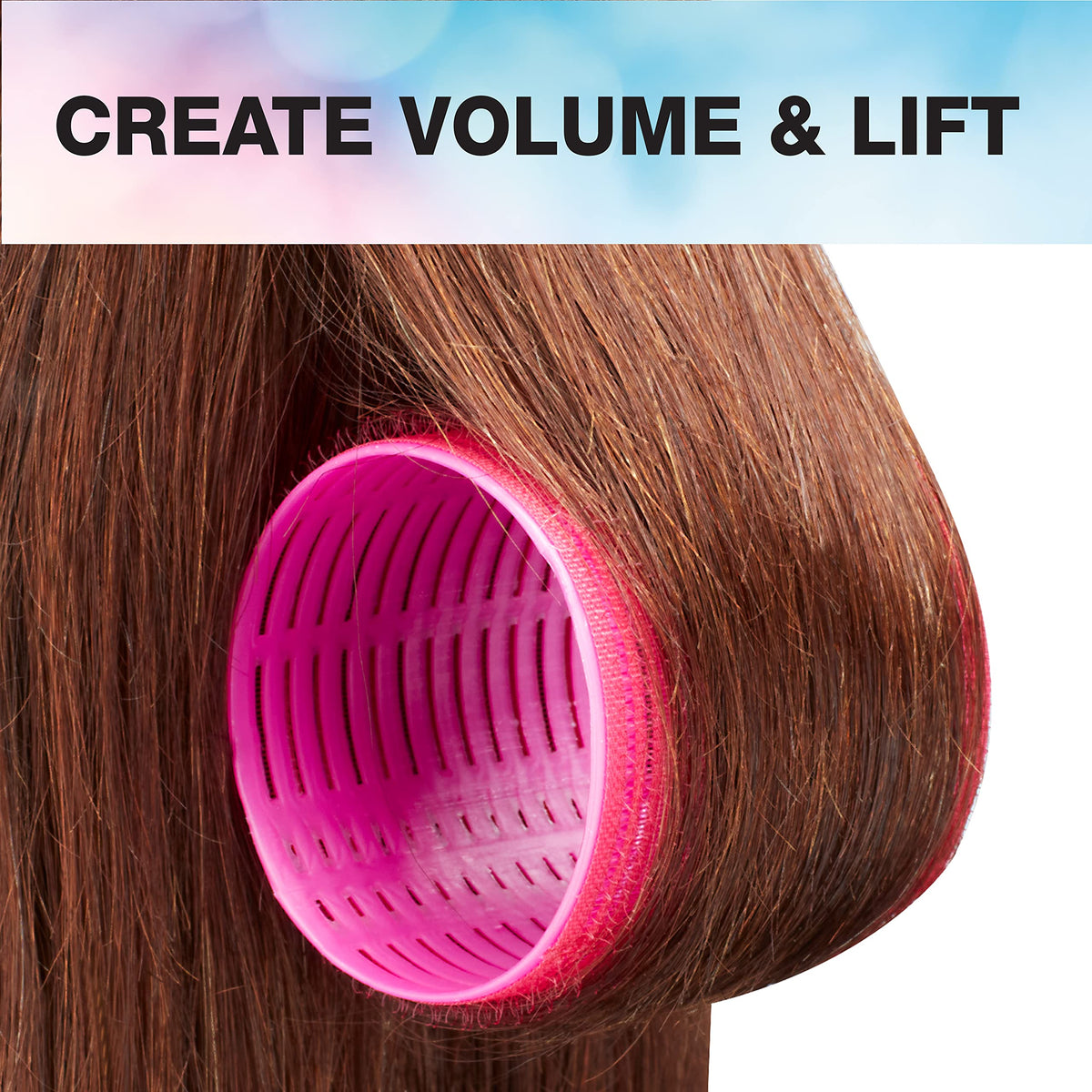 Conair Heatless Curls Extra Large Hair Rollers displayed with hair styling tools