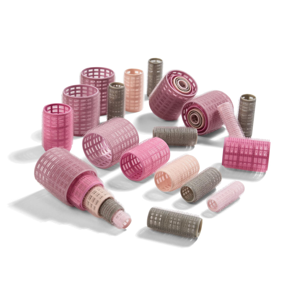 Conair Heatless Curls Hair Roller Set assorted sizes and colours