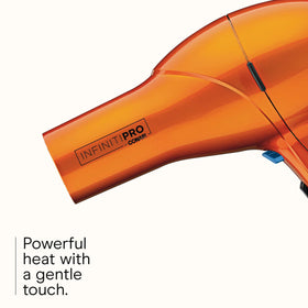 Conair Infiniti PRO Hair Dryer with diffuser attachment in use