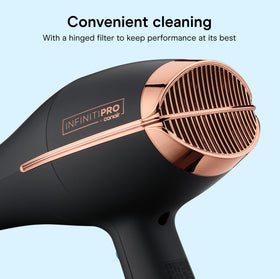 Conair InfinitiPRO Hair Dryer back view with removable lint filter