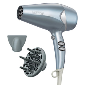 Conair InfinitiPRO Hair Dryer front view with diffuser attached