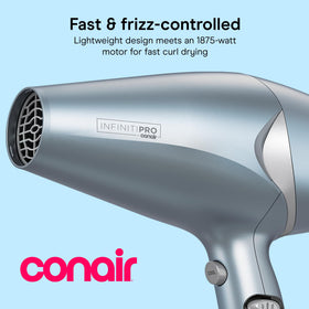 Conair InfinitiPRO Hair Dryer side view showcasing concentrator attachment
