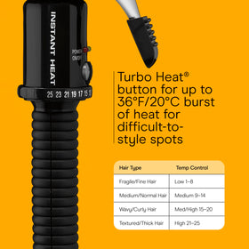 Conair Instant Heat Curling Iron with tangle-free swivel cord