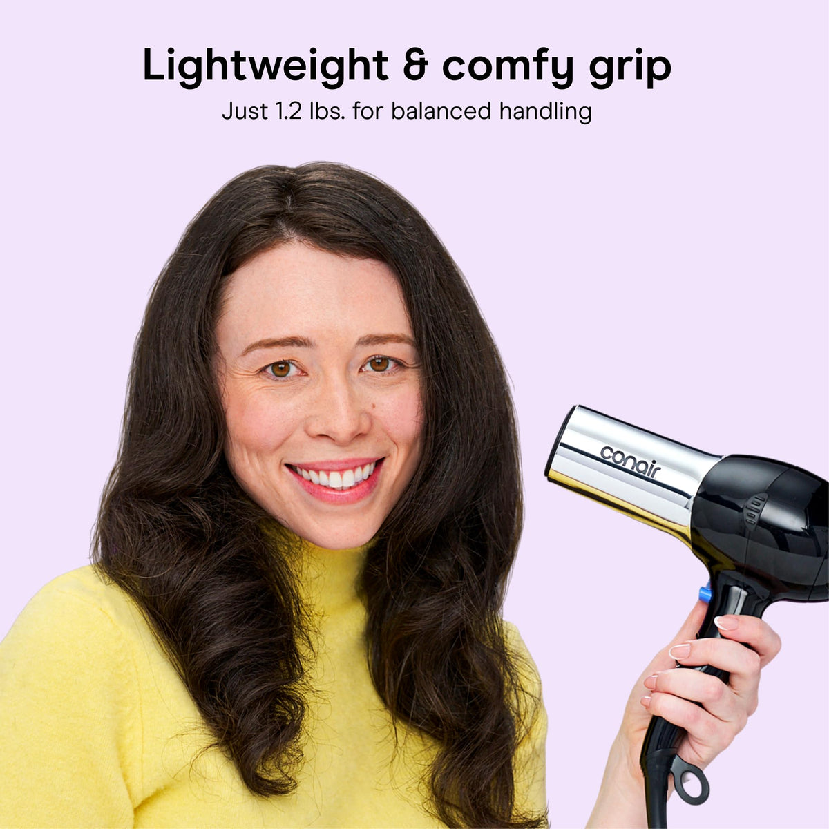 Conair Ionic Hair Dryer back view showcasing motor