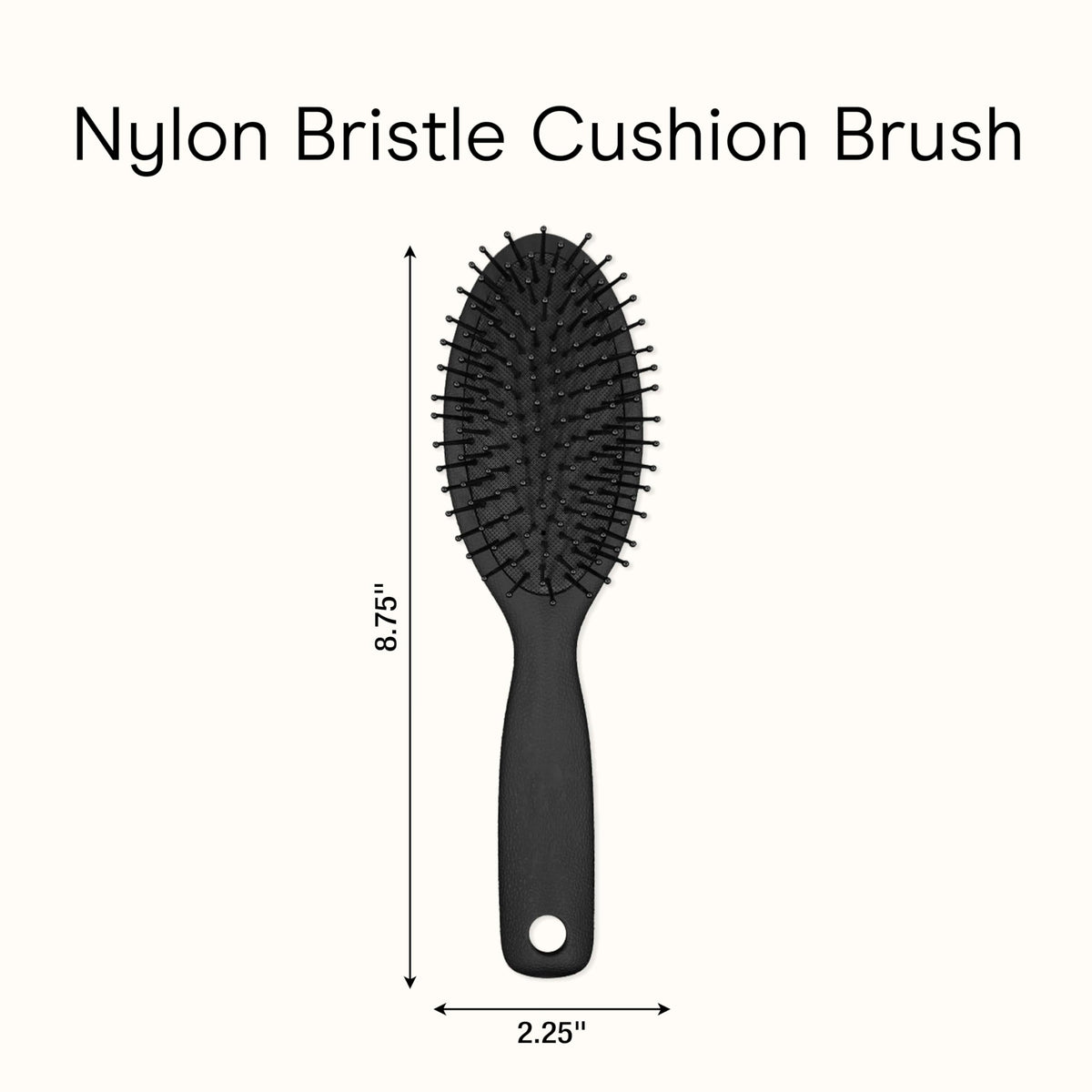 Conair Men Hair Brush black model on a grooming table