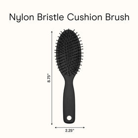 Conair Men Hair Brush black model on a grooming table