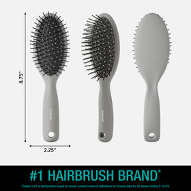 Conair Men Hair Brush showing ball-tipped bristles and cushion base