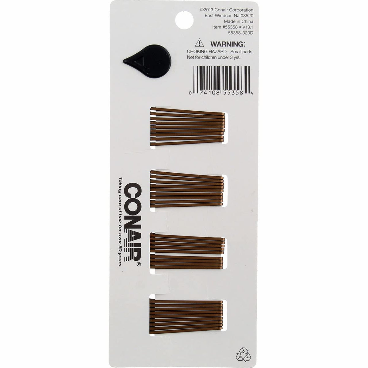 Conair Mini Bob Hair Pins displayed with other hair accessories
