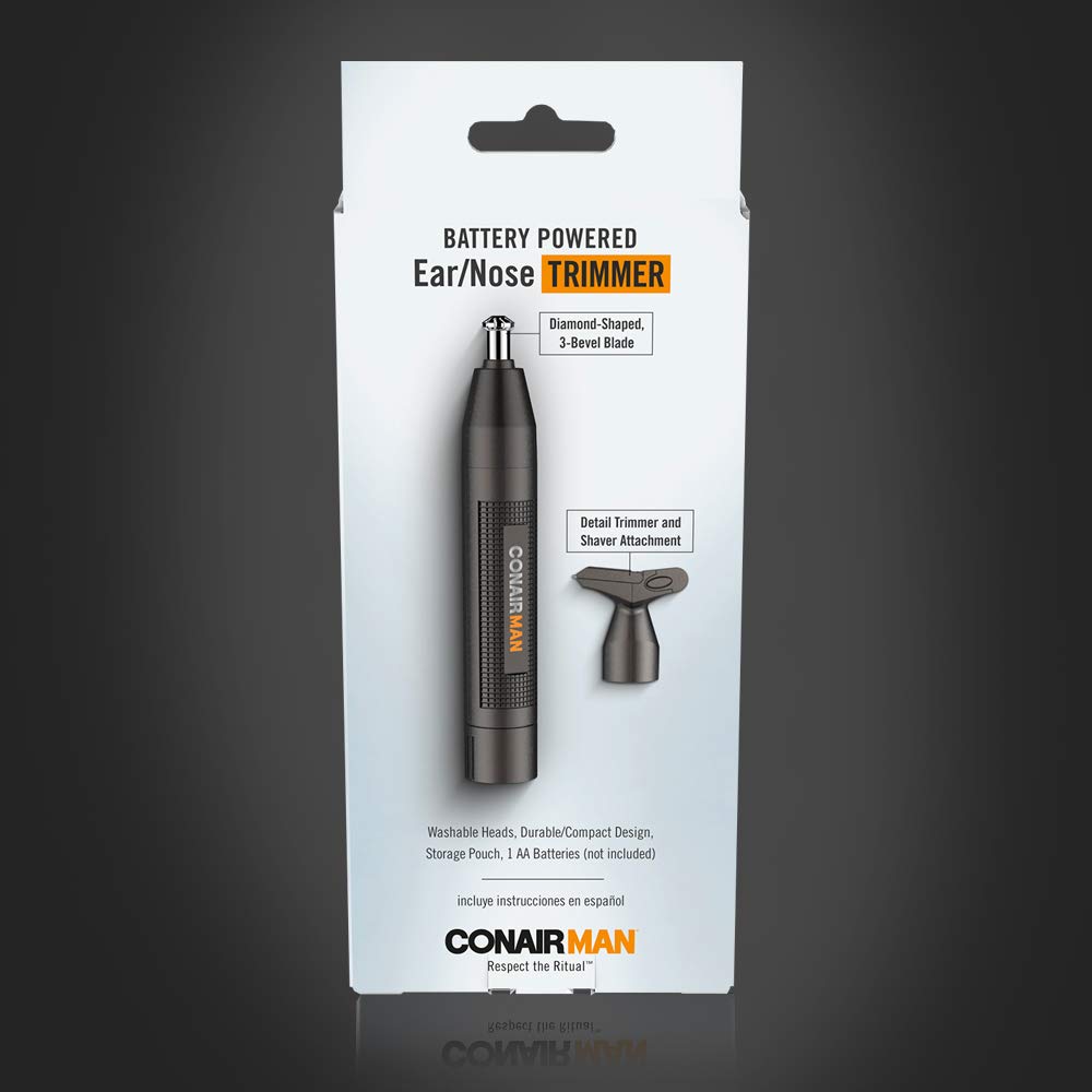 Conair Nose Hair Trimmer detail of 360-degree blade