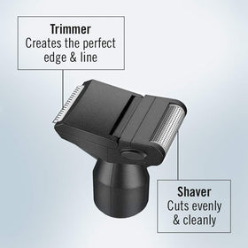 Conair Nose Hair Trimmer showing washable attachments