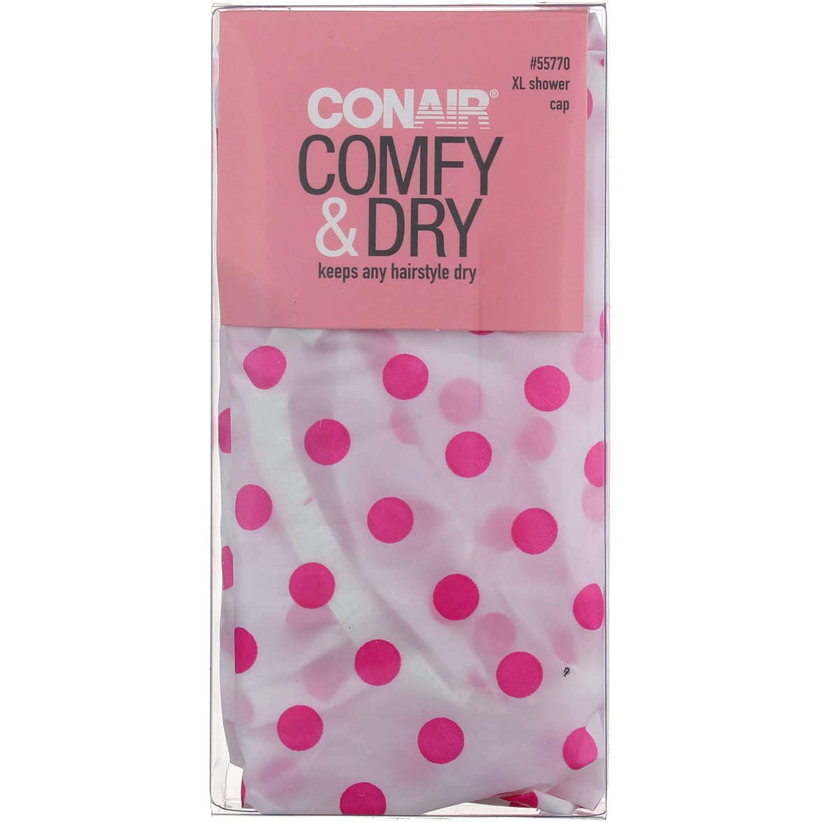 Conair Printed XL Shower Cap in trendy floral print