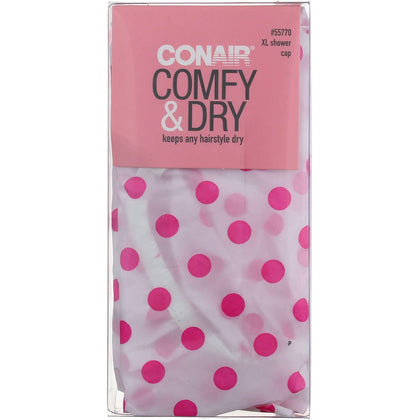 Conair Printed XL Shower Cap in trendy floral print