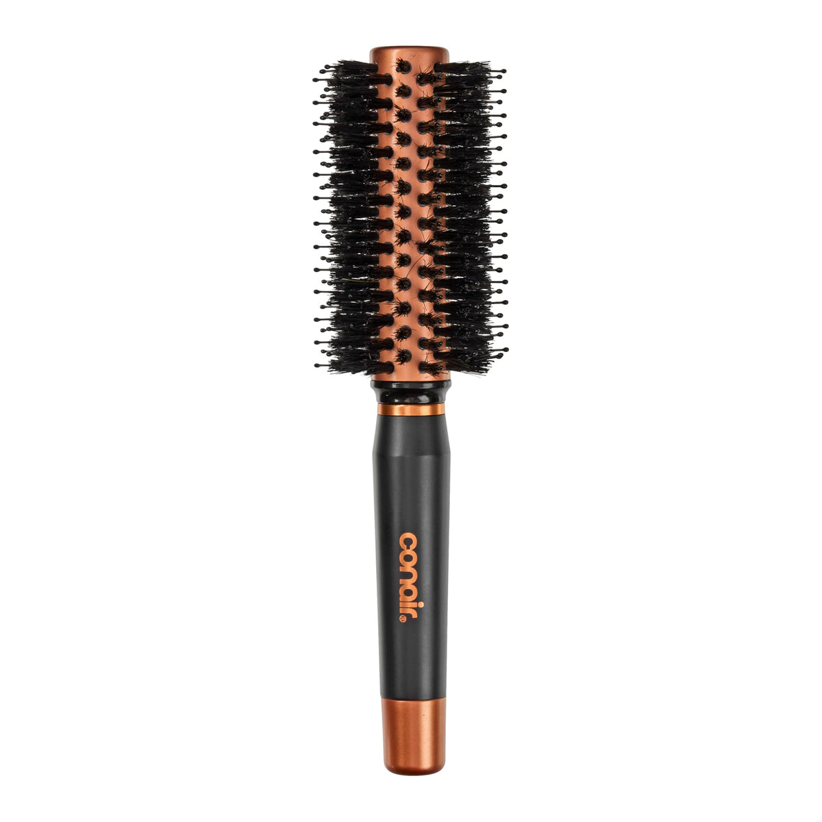 Conair Quick Dry Round Hair Brush with copper barrel front view