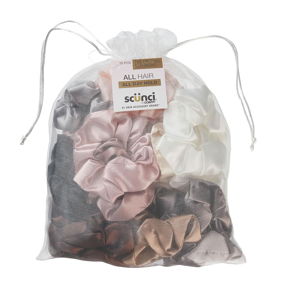 Conair Scunci Original Scrunchies assorted colours pack front view