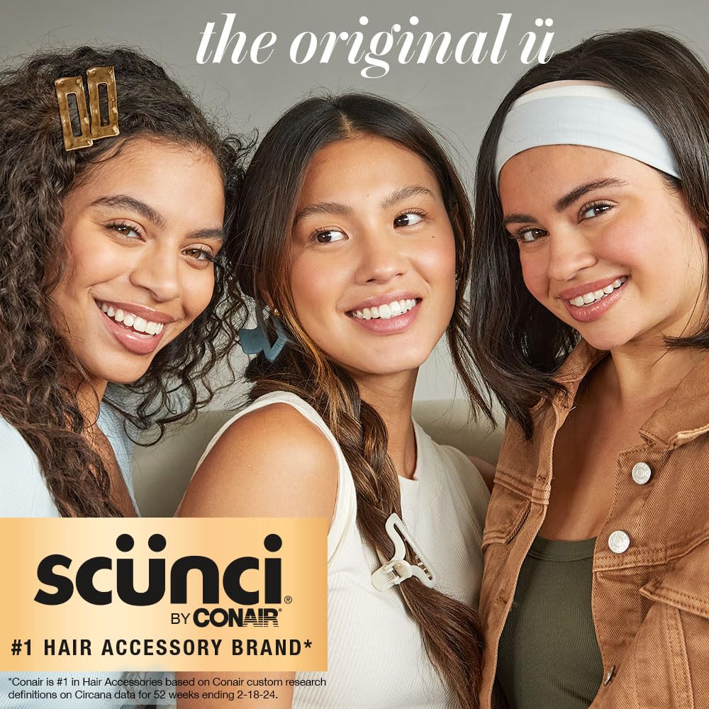 Conair Scunci Original Scrunchies in use during workout