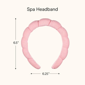 Conair Spa Makeup and Face Washing Headband on a vanity