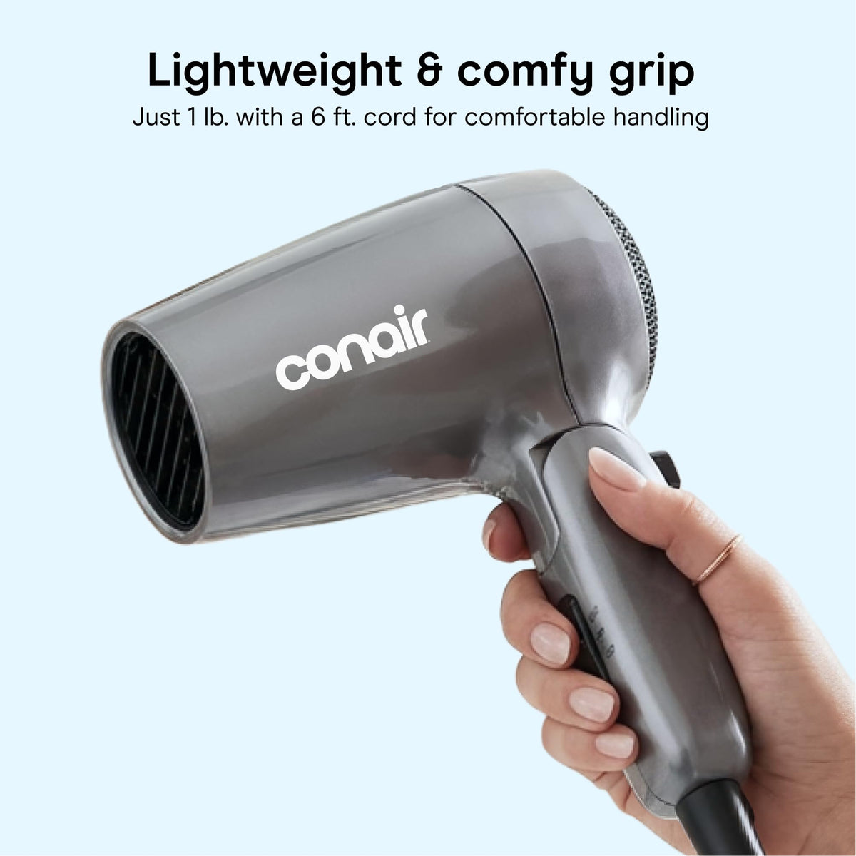 Conair Travel Hair Dryer with 6-foot power cord