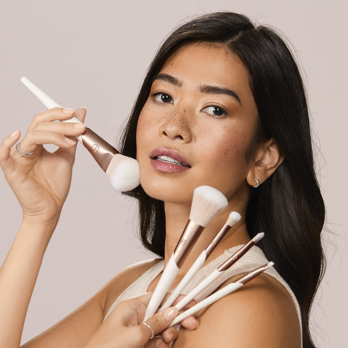 Concealer and Foundation Brush from EcoTools Luxe Natural Elegance set