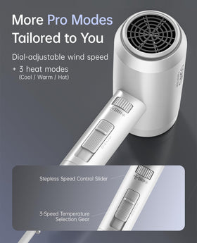 CONFU Hair Dryer back view showing safety features