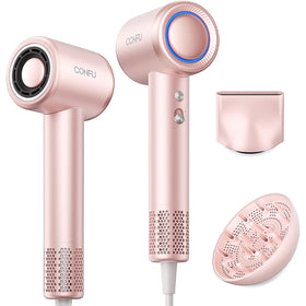 CONFU Hair Dryer front view with diffuser attachment
