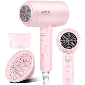 CONFU Hair Dryer front view with diffuser attachment