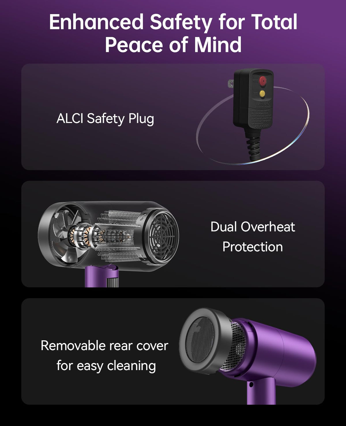 CONFU Hair Dryer in a travel bag