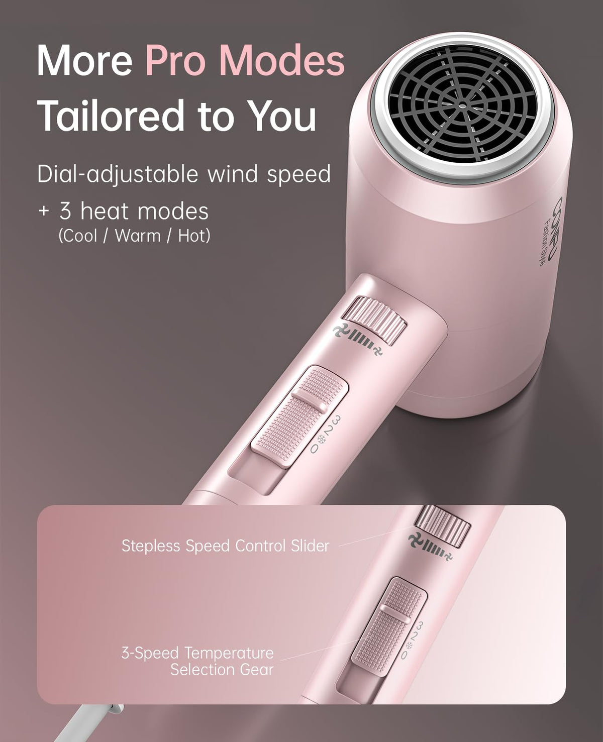CONFU Hair Dryer showing power cord and plug