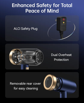 CONFU Hair Dryer with safety plug and certification