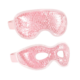 CONSGIJI Gel Eye Mask 2PCS reusable cold therapy pink front view