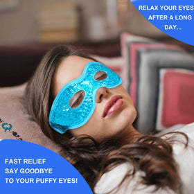 CONSGIJI Gel Eye Mask applied on a person relaxing