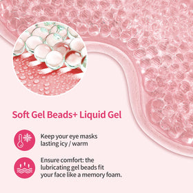 CONSGIJI Gel Eye Mask applied on a person relaxing