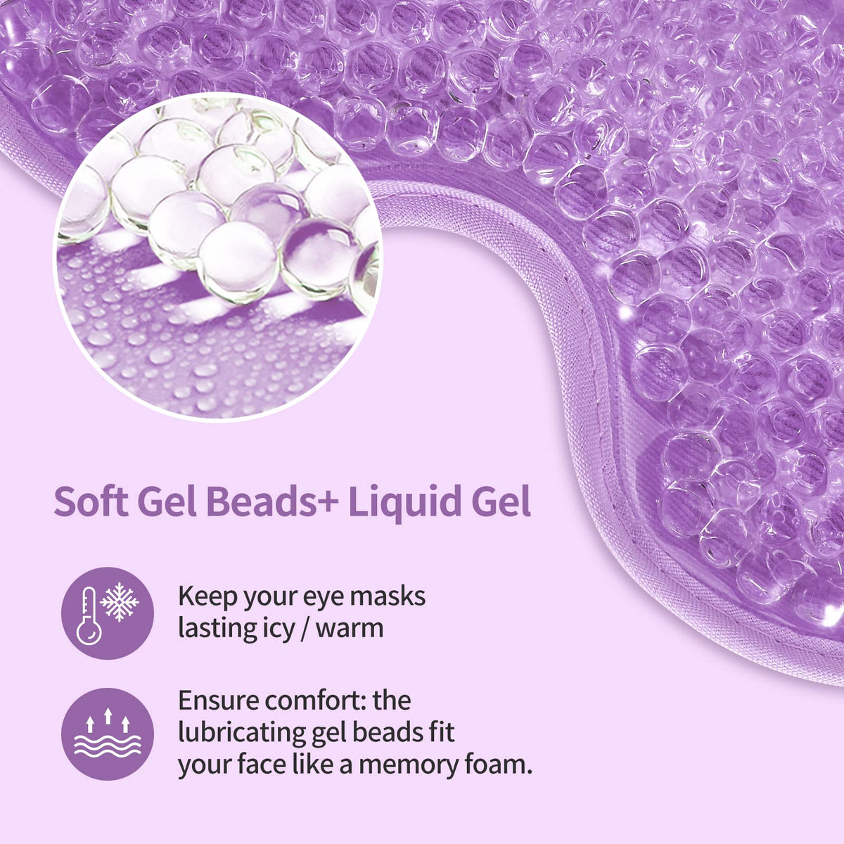 CONSGIJI Gel Eye Mask close-up of gel beads
