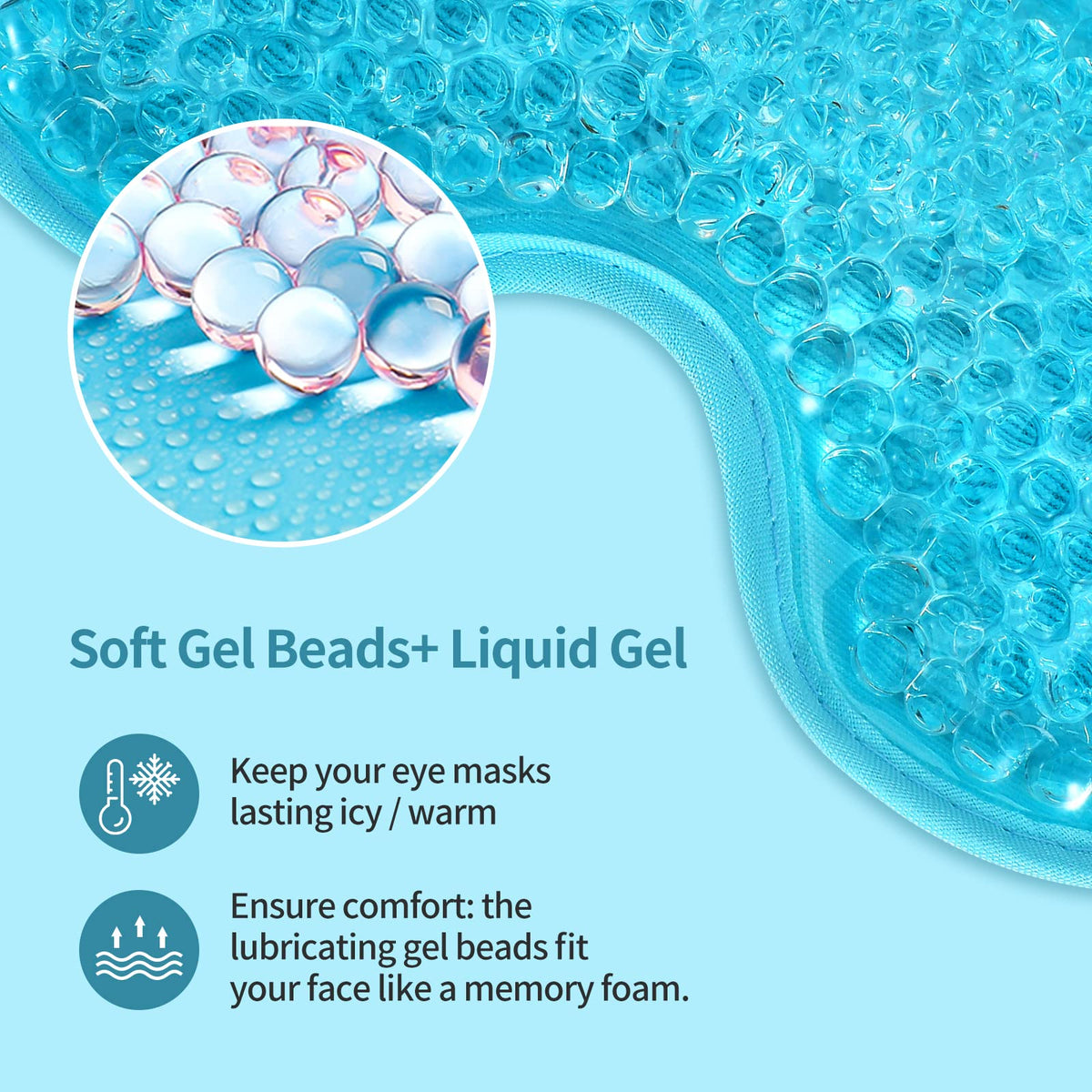 CONSGIJI Gel Eye Mask close-up of gel beads