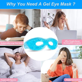 CONSGIJI Gel Eye Mask demonstrating cooling effect