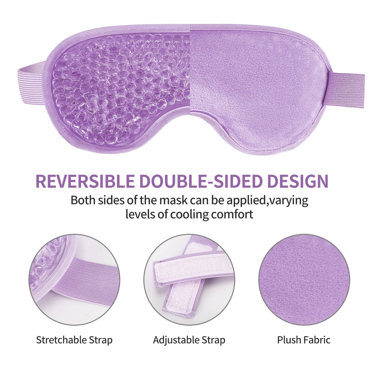CONSGIJI Gel Eye Mask in use on a relaxing person
