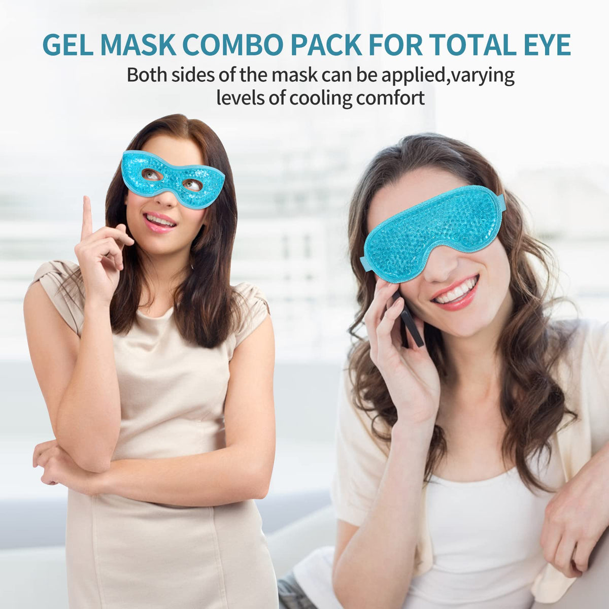 CONSGIJI Gel Eye Mask packaging with instructions