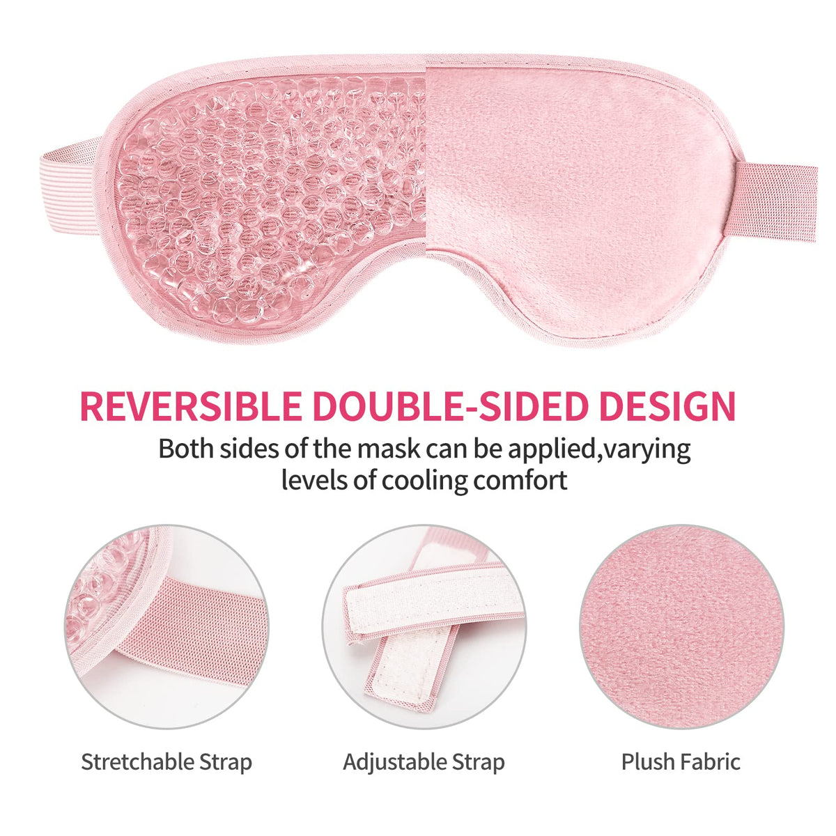 CONSGIJI Gel Eye Mask side view showing gel beads