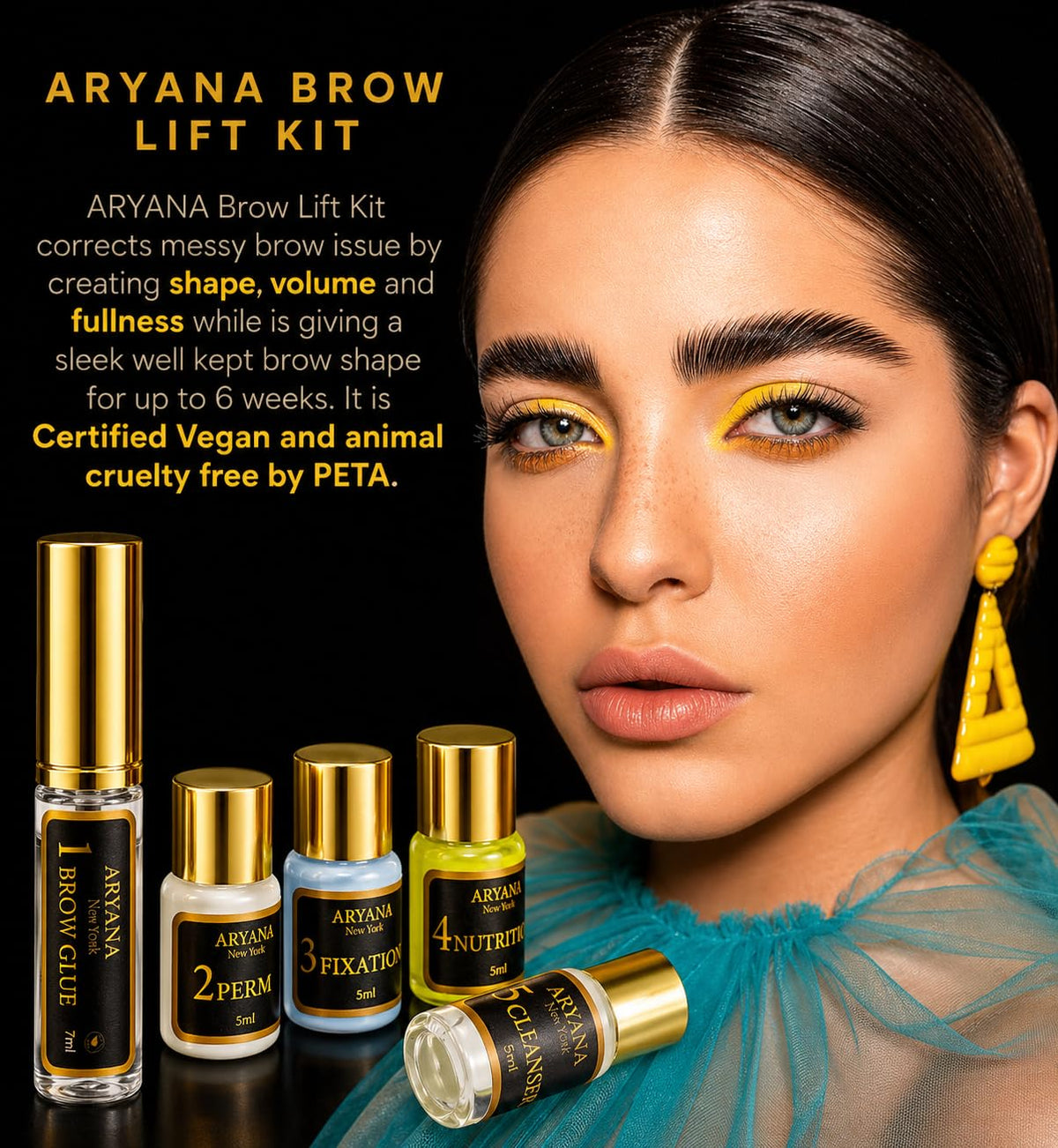 Contents of ARYANA NEW YORK Brow Lift Kit including tools
