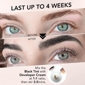 Contents of Lomansa Lash Color Kit including color cream and applicators