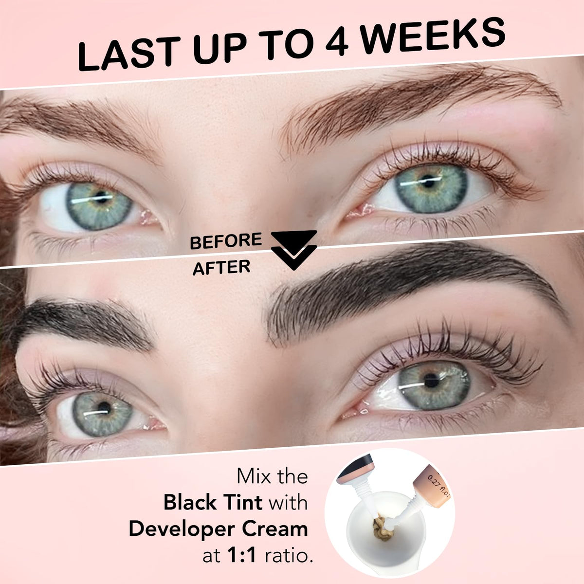 Contents of Lomansa Lash Color Kit including developer cream and gloves