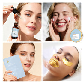 Contents of RA ROSA ACCA Skin Care Set including creams and masks