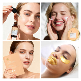 Contents of RA ROSA ACCA Spa Gift Basket including creams and masks