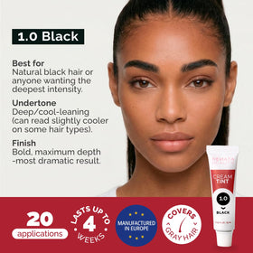 Contents of RB RENATA BEAUTY Tint Kit including dye, developer, and application brush