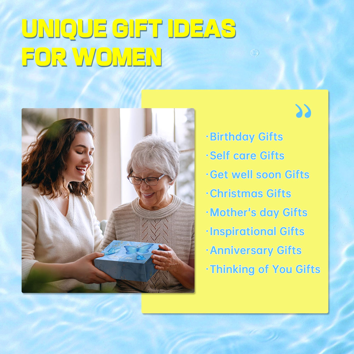 Contents of RIYA Spa Gift Set including bath essentials