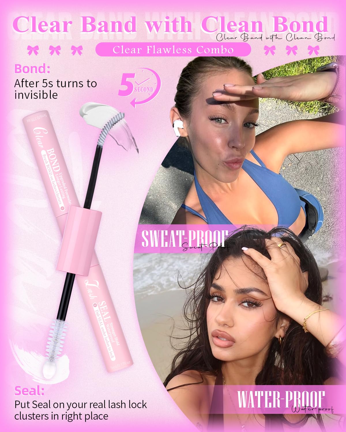 Contents of wtvane eyelash clusters kit displayed
