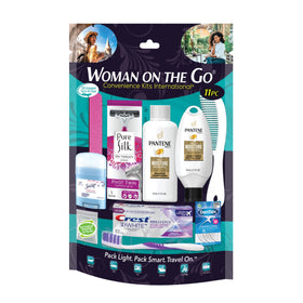 Convenience Kits International Women's Kit front view with toiletries