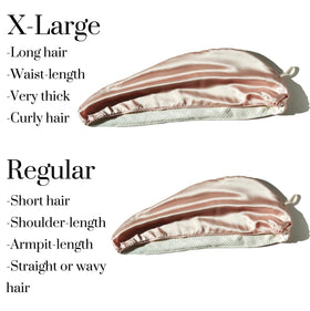 Cool Mom's Closet Pure Silk Hair Towel folded neatly