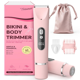 CoolHair Bikini Trimmer front view with pink design