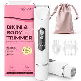 CoolHair Bikini Trimmer front view with precision ceramic blades