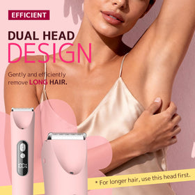 CoolHair Bikini Trimmer in shower setting demonstrating waterproof feature